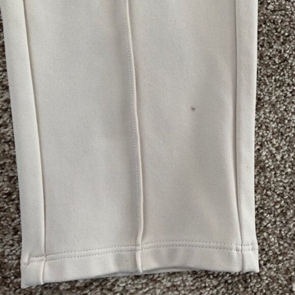 ATHLETA Venice High Rise Pintuck Cropped Pants Ivory Medium - Picture 6 of 11